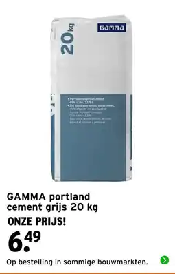 GAMMA Gamma portland cement grijs aanbieding