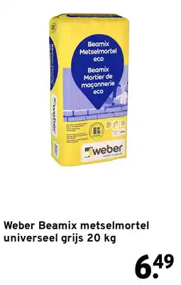 GAMMA Weber Beamix metselmortel aanbieding