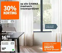 GAMMA gamma maatwerk (vouw)gordijnen aanbieding