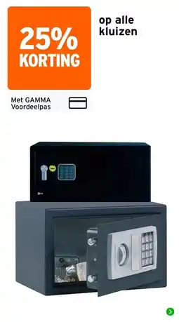 GAMMA Gamma kluizen aanbieding