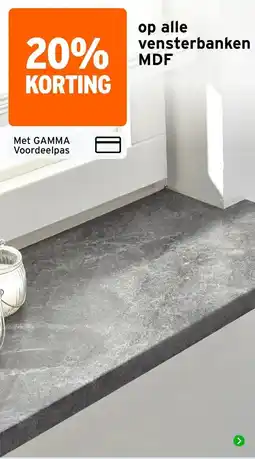 GAMMA gamma vensterbanken mdf aanbieding