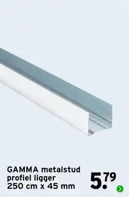 GAMMA GAMMA metalstud profiel ligger aanbieding