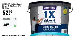GAMMA Gamma 1x Dekkend Muur & Plafond aanbieding