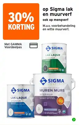GAMMA sigma lak en muurverf aanbieding