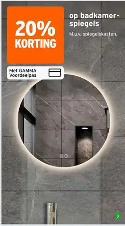 GAMMA Gamma badkamer spiegels aanbieding