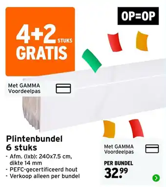 GAMMA Plintenbundel aanbieding
