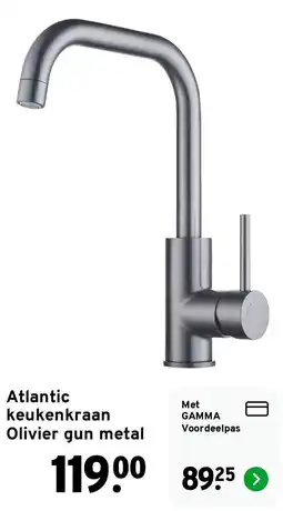GAMMA Atlantic keukenkraan Olivier gun metal aanbieding