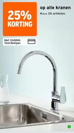 GAMMA kranen aanbieding
