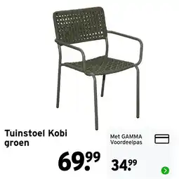 GAMMA Tuinstoel Kobi groen aanbieding