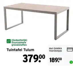 GAMMA Tuintafel Tulum aanbieding