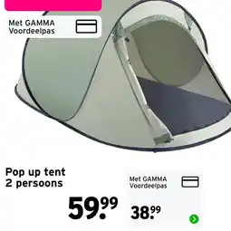 GAMMA Gamma pop up tent 2 personen aanbieding