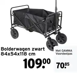 GAMMA Bolderwagen zwart aanbieding