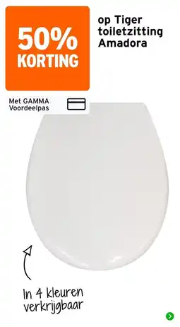 GAMMA Tiger toiletzitting Amadora aanbieding
