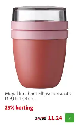 Intratuin Mepal lunchpot Ellipse terracotta aanbieding