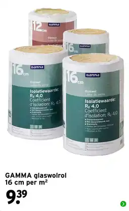 GAMMA gamma glaswolrol aanbieding