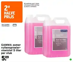 GAMMA gamma zomer ruitensproeier-vloeistof aanbieding
