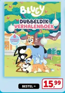 Boekenvoordeel Bluey Dubbeldik verhalenboek aanbieding