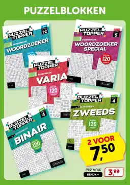 Boekenvoordeel Puzzelblokken aanbieding