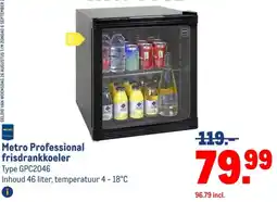 Makro Metro Professional frisdrankkoeler aanbieding