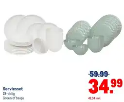 Makro Serviesset aanbieding