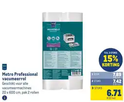 Makro Metro Professional vacuumerrol aanbieding