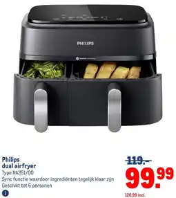 Makro Philips dual airfryer aanbieding