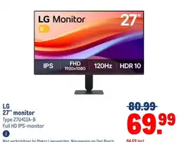 Makro LG 27" monitor aanbieding