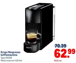 Makro Krups Nespresso koffiemachine aanbieding
