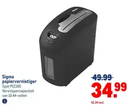 Makro Sigma papierversnietiger aanbieding