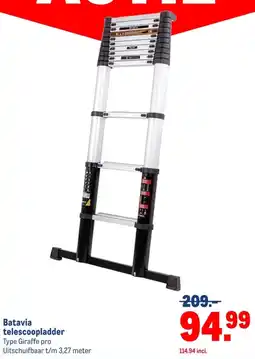 Makro Batavia telescoopladder aanbieding