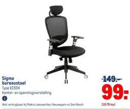 Makro Sigma bureaustoel aanbieding