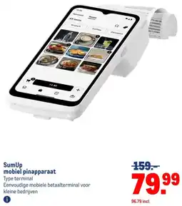 Makro SumUp mobiel pinapparaat aanbieding