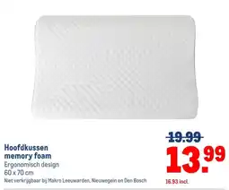 Makro Hoofdkussen memory foam aanbieding