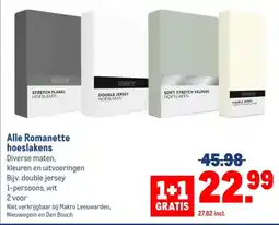 Makro Romanette hoeslakens aanbieding