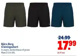 Makro Björn Borg trainingsshorts aanbieding