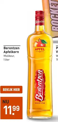 Gall & Gall Berentzen apfelkorn aanbieding