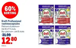 Makro Dreft Professional vaatwascapsules aanbieding