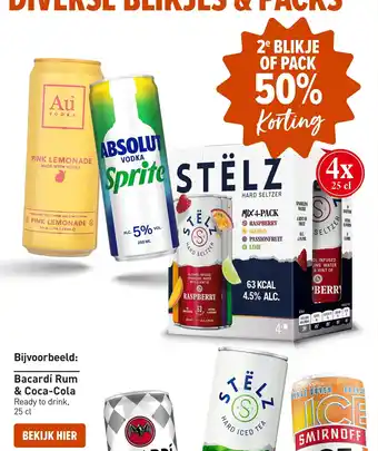 Gall & Gall Stëlz hard seltzer aanbieding