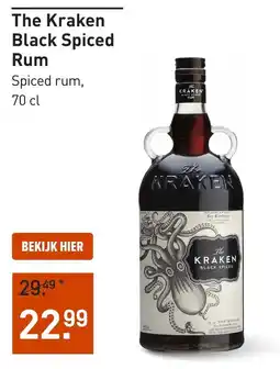 Gall & Gall The Kraken Black Spiced Rum aanbieding
