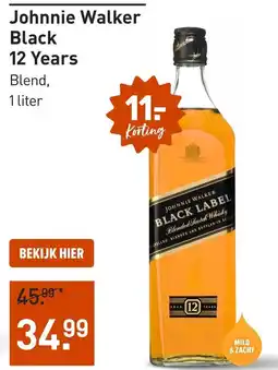 Gall & Gall Johnnie Walker Black 12 Years aanbieding
