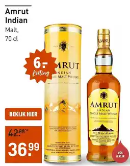 Gall & Gall Amrut Indian Malt aanbieding