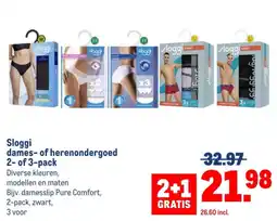 Makro Sloggi dames- of herenondergoed aanbieding