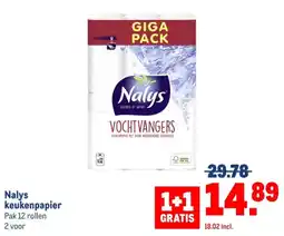 Makro Nalys keukenpapier aanbieding