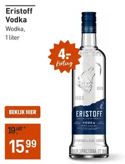 Gall & Gall Eristoff Vodka aanbieding