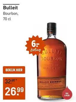 Gall & Gall Bulleit Bourbon aanbieding