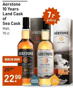 Gall & Gall Aerstone 10 Years Land Cask of Sea Cask aanbieding