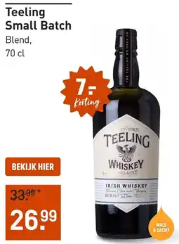 Gall & Gall Teeling Small Batch aanbieding