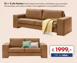 Woonsquare 2 ½ + 2 zits Santos aanbieding