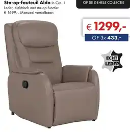 Woonsquare Aldo sta-op-fauteuil aanbieding