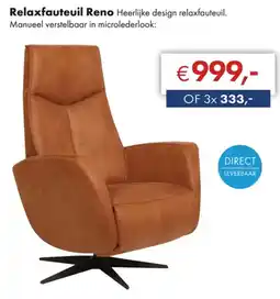 Woonsquare Relaxfauteuil Reno aanbieding